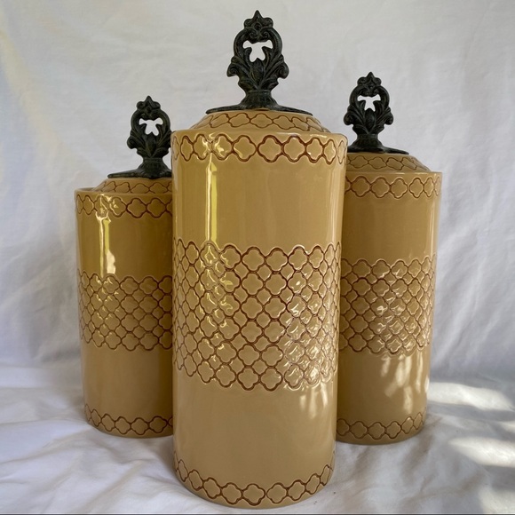 American Atelier Set of 3 Canisters - Picture 2 of 12